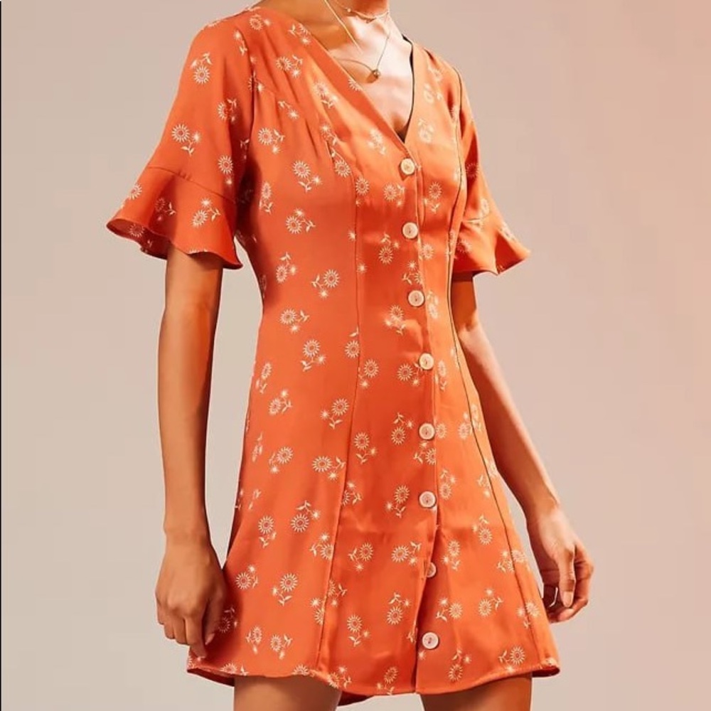 Urban Outfitters Summer Nights Button Down Dress